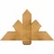 Ekena Millwork Redmond Rough Sawn Timber Gable Bracket, Western Red Cedar, 36"W x 21"H x 6"D x 6"F, 14/12 Pitch GBW036X21X0606RED00RWR - alternate 1